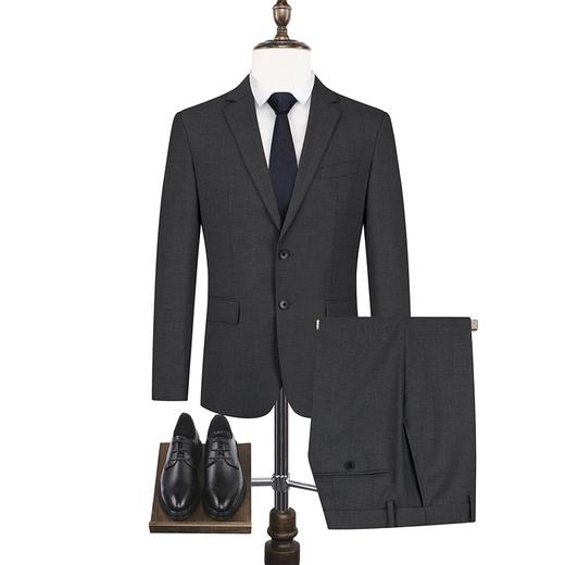 【婚礼季/WoolMark】柒牌西装男套装2025秋冬新款商务正装含羊毛三防西服	127C71180 商品图5