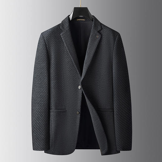 【新款DDA】大依优型品质西服外套商务夹克男宽松加肥加大码上衣胖子正装休闲 商品图0