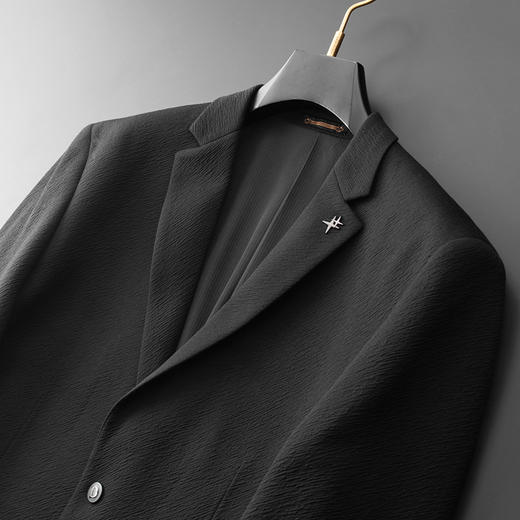 【新款DDA】大依优型品质西服外套商务夹克男宽松加肥加大码上衣胖子正装休闲 商品图1