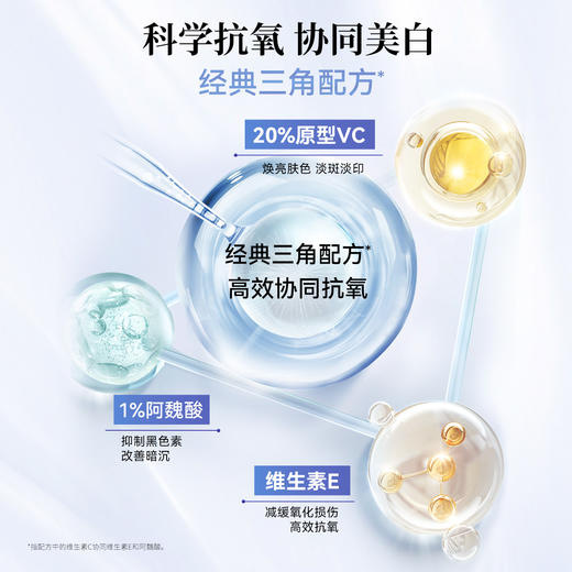 安修泽VC精华液美白淡斑抗氧化维C精华面部去黄提亮 商品图2