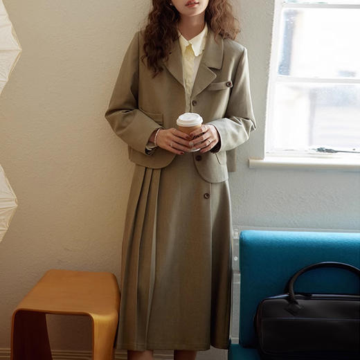 裁缝学苑AS339小西装套装纸样女装新款西装外套百褶裙两件套服装打板 商品图5