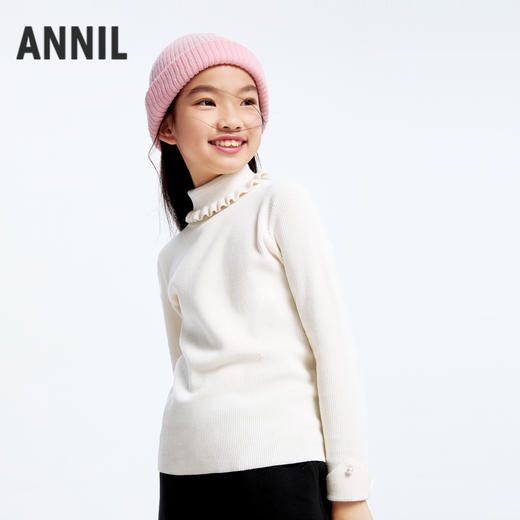 女童超柔棉弹力修身毛衣冬季新款安奈儿童装实体店同款AG444621 商品图0