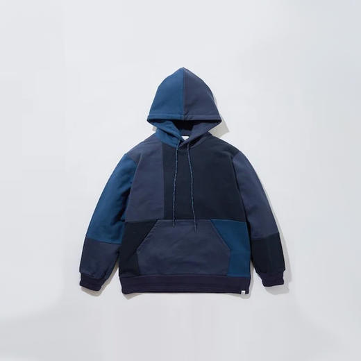 KUON Patchwork Hoodie 日本传统编织工艺Kumihimo拼接连帽卫衣 商品图3