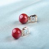 【鸿运】阿卡珊瑚耳钉-SH12406089 商品缩略图6