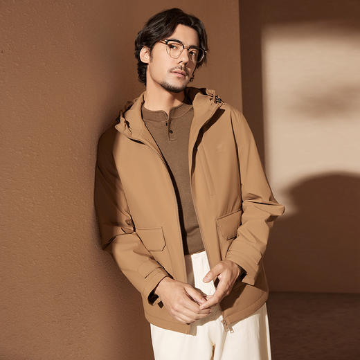 【中华立领】柒牌男装棉服外套2024冬季新款时尚休闲厚款连帽棉衣	127E71470 商品图1