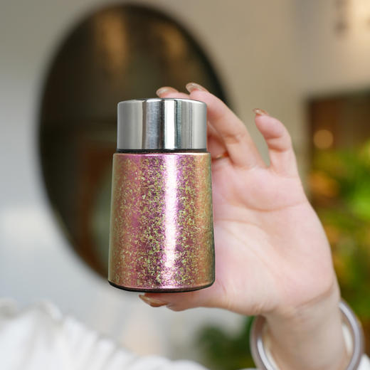 暗香疏影/纯钛行云迷你手心保温杯/双层钛茶杯泡茶养生纯钛水杯88ml 商品图4