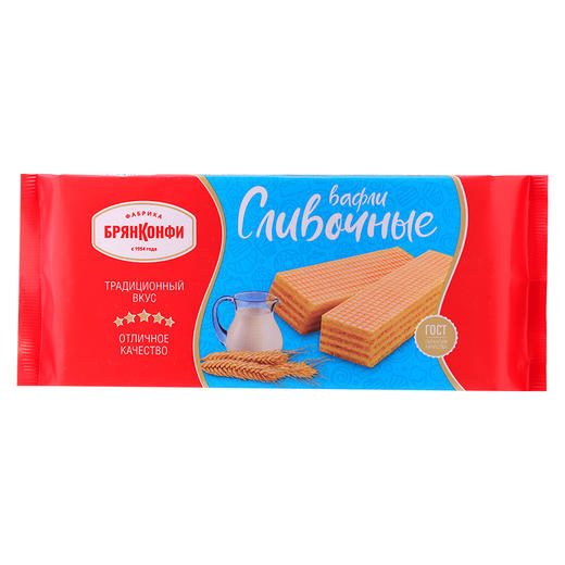 俄罗斯进口斯拉贡巧克力牛奶味威化饼干 商品图4