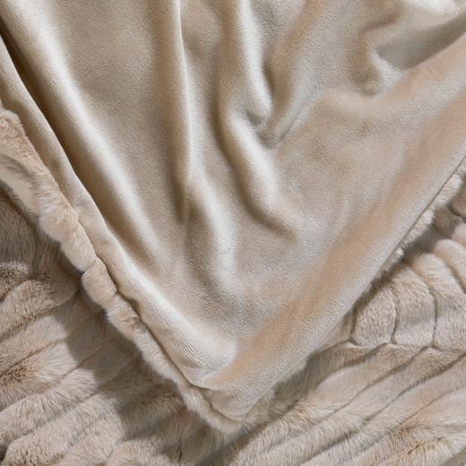 【远梦】防静电双层高端波浪纹仿貂毛毯 商品图3