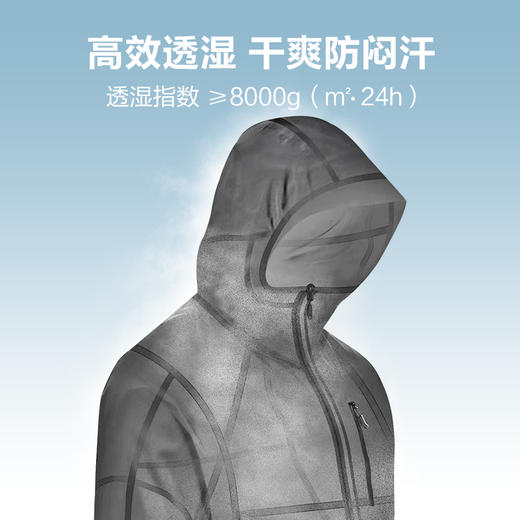 33000ft单层冲锋衣防风防暴雨透湿耐磨春秋休闲户外徒步登山服 商品图5