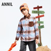 男童挺括绒暖格子衫冬季新款安奈儿童装实体店同款AB441768 商品缩略图0
