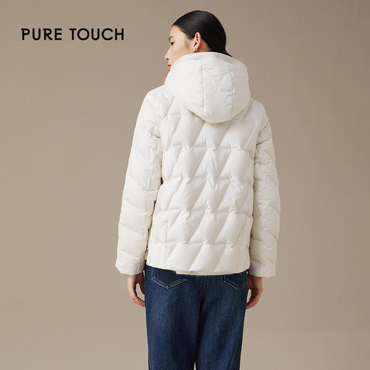 pure touch女士白色短款羽绒服1306244389 商品图2