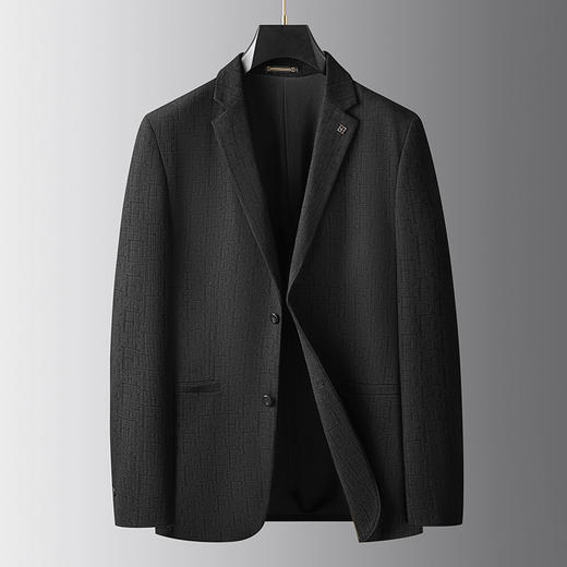 【新款DDA】大依优型品质西服外套商务夹克男宽松加肥加大码上衣胖子正装休闲 商品图0