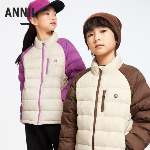 男女童立领短款羽绒服冬季新款安奈儿童装EM445657 商品图0