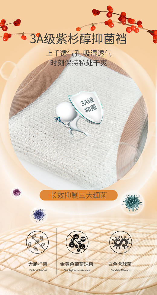 红颜周末小集市#『小暖云2.0』羊绒蛋白保暖无痕内裤，升级高开叉设计拒绝勒腿 商品图11