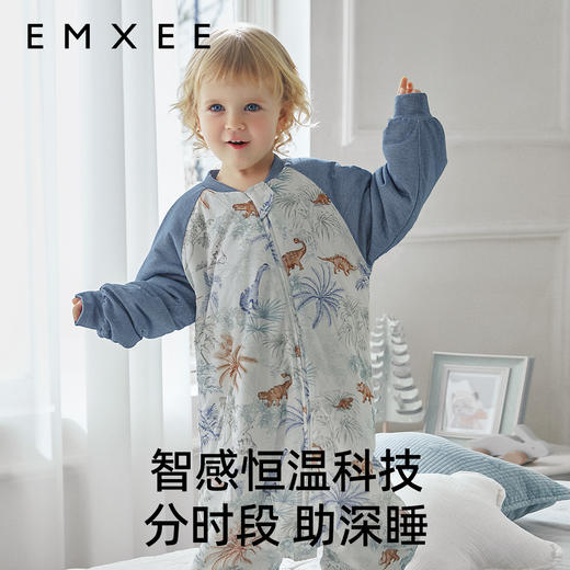【宝宝安睡】嫚熙婴儿奶芙睡袋秋宝宝冬夹棉加厚儿童防踢被 商品图2