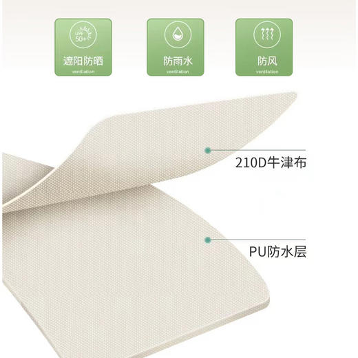 美穗吉家 碟形黑胶防晒天幕 300X450cm 商品图3