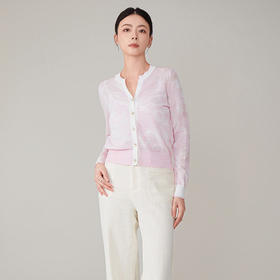 全新升级【铂金会员275/天猫379/差价104】(30952) 洛诗琳法式重工提花针织开衫2024秋季新款气质提花开衫外套