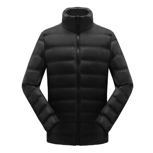 自由基地简约保暖热封羽绒服男女通勤常规版型白鸭绒填充打底外套 NMJ-2018 商品图2