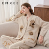 【家居服专场】嫚熙秋冬孕妇半边绒月子服小羊绒加厚加绒产妇哺乳睡衣产后家居服 商品缩略图3
