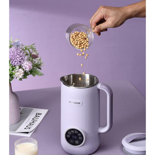 大宇（DAEWOO） 家用辅食多功能全自动迷你破壁豆浆机 DYPB-0616（紫色） 0.6L 商品图3