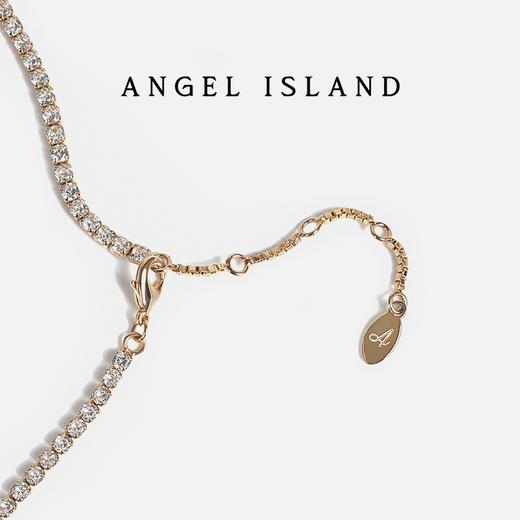 【限时折扣】ANGEL ISLAND 铜合金仿水晶首饰 经典logo系列水钻轻奢小众高级项链 商品图5