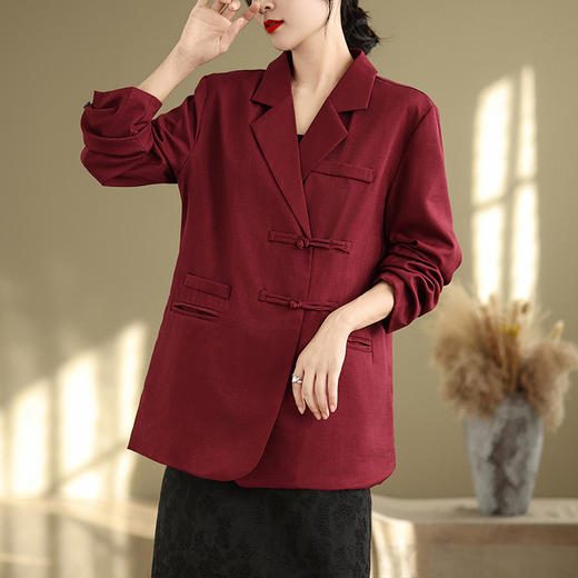 GYH 6687西装外套宽松休闲百搭显瘦纯色上衣 商品图1