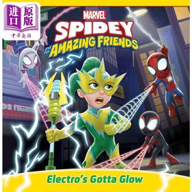 【中商原版】蜘蛛侠与朋友们 电光人 Marvel Spidey and His Amazing Friends Electros Gotta Glow英文原版进口童书绘本故事