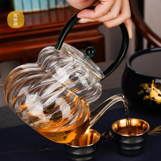 【莺歌烧旗舰店】福禄玻璃壶 商品图1