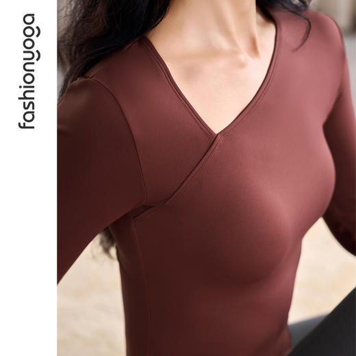 FC14356优雅斜领长袖 商品图5