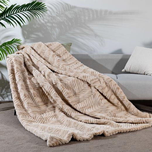 【远梦】防静电双层高端波浪纹仿貂毛毯 商品图11