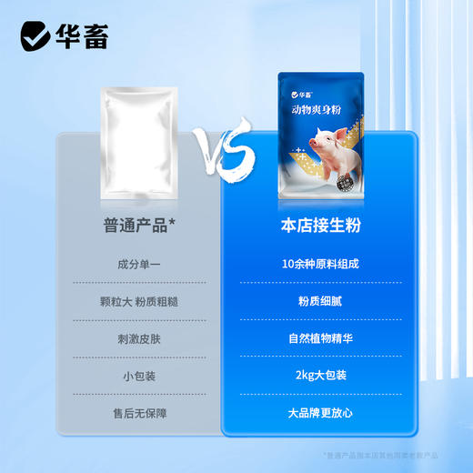 【积分兑换】华畜接生爽身粉4斤装 产仔消毒常备 吸潮干爽 舒缓修护 干爽止血 降低感染 商品图2