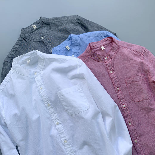 独家首发🔥M*J家新款上新❗️💰49元抢M家同款150元【千吉娜Chigina.立领棉麻衬衫】高品质男士衬衫⚠️敲舒适穿着体验❗️ 商品图2