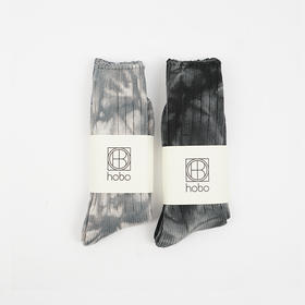 hobo TIE-DYED CREW SOCKS 手工扎染袜子 中筒袜