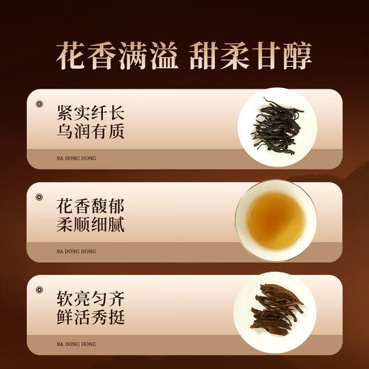 正山堂骏眉中国 巴东红滇红茶方罐组合 骏眉红茶叶罐装送礼200g 商品图2