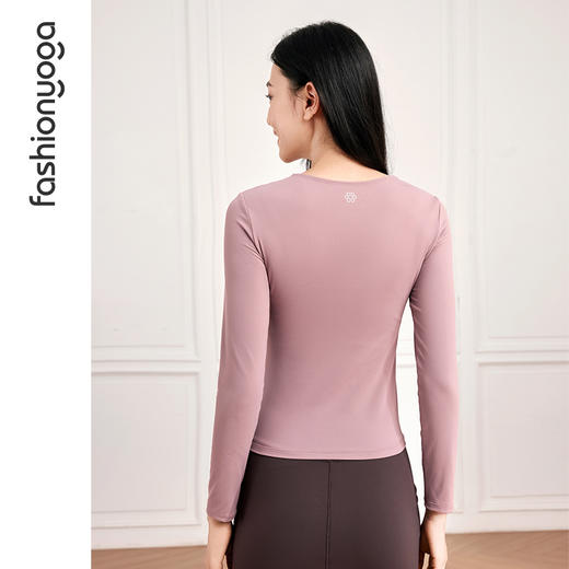 FC14356优雅斜领长袖 商品图11