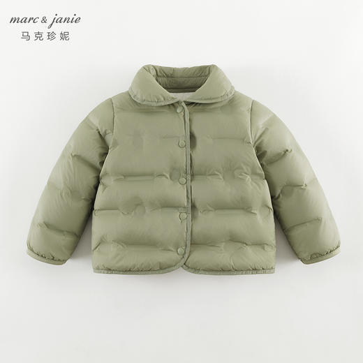 马克珍妮女童云感轻盈时尚翻领羽绒服2024年秋装新款241606 商品图2