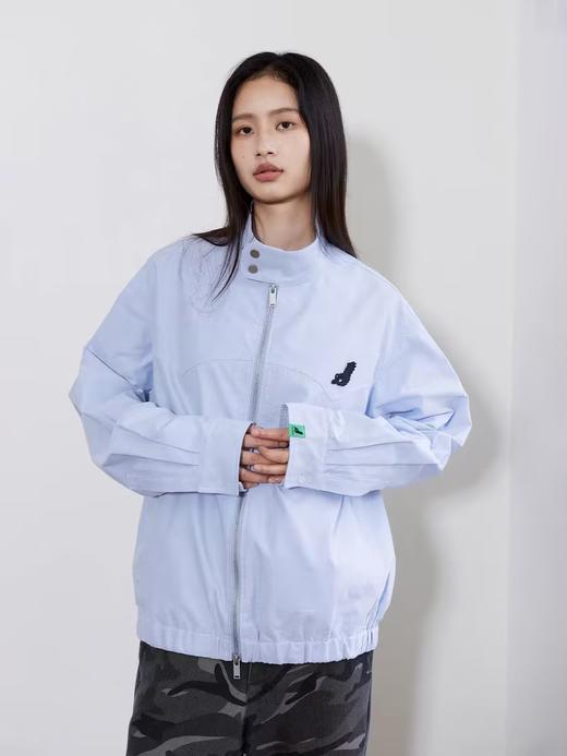 Mood Like Me/MCS2412/可爱牛津纺衬衫拉链挡风片夹克 商品图0