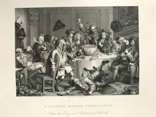 约19世纪后期 威廉·荷加斯画集（全2卷） 148幅版画插图 漆布精装16开 商品图7