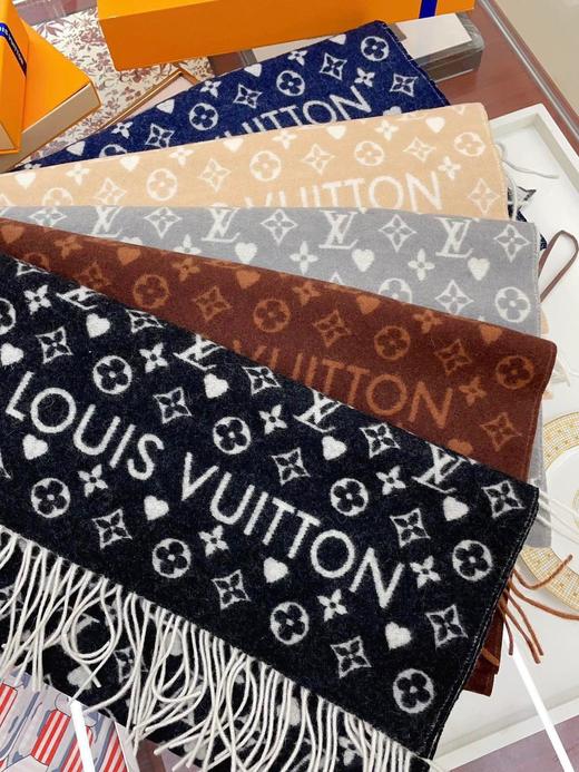 驴家又一款秋冬款羊绒围巾，老花是lv最时髦的设计45*200cm（AN） 商品图8