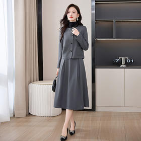 小香风西装套装，时尚外套半身裙两件套HR-MDNMDN8838