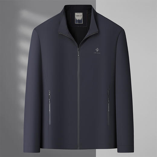 【Q】【新款DSZ】大依优型大码男装立领夹克加肥加大休闲夹克胖子宽松外套上衣户外 商品图7