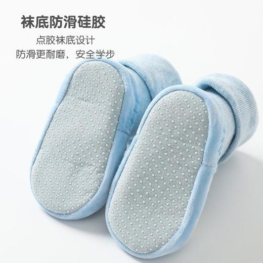 儿童学步袜秋冬新款硅胶底无骨防滑公仔袜卡通皮底儿童袜子地板袜11-14cm 商品图2