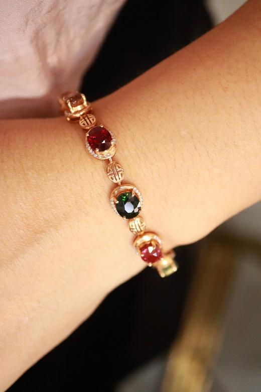 18ct 碧玺手链 商品图1