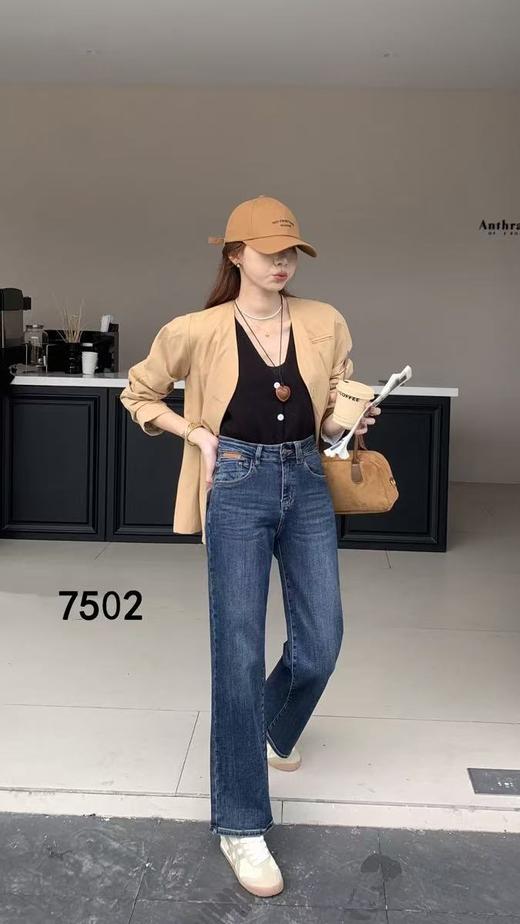 女直筒牛仔裤7502 商品图6