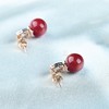【鸿运】阿卡珊瑚耳钉-SH12406089 商品缩略图5