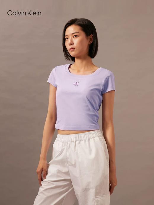 CK T恤女  J223905-VFR Pastel Lilac. 商品图1
