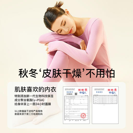 【热卖爆款】爱帝棉莱卡弹力打底内衣保暖套装 商品图1