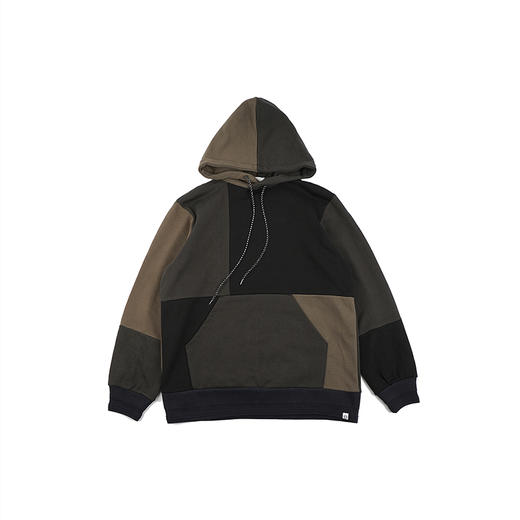 KUON Patchwork Hoodie 日本传统编织工艺Kumihimo拼接连帽卫衣 商品图1