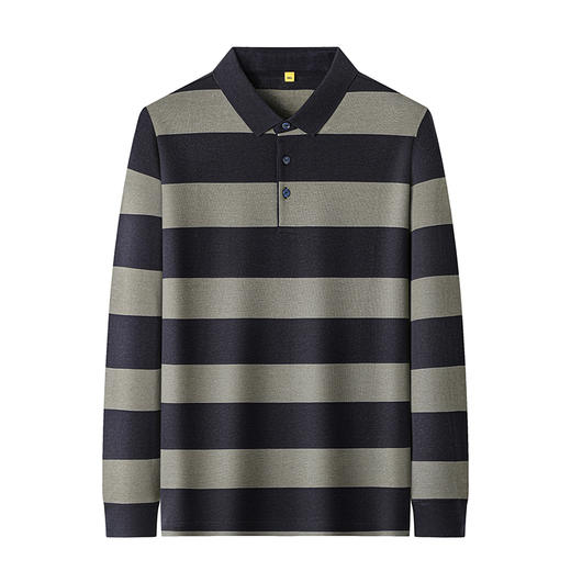 【新款DG】大依优型大码长袖Polo衫翻领加肥加大肥佬休闲宽松透气上衣打底 商品图0