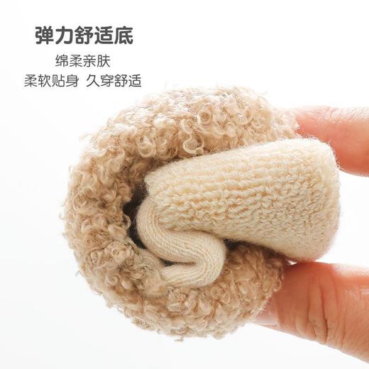儿童毛圈地板袜秋冬新款中筒婴儿袜子柳成行点胶防滑防滑硅胶地板袜子11-14cm 商品图3